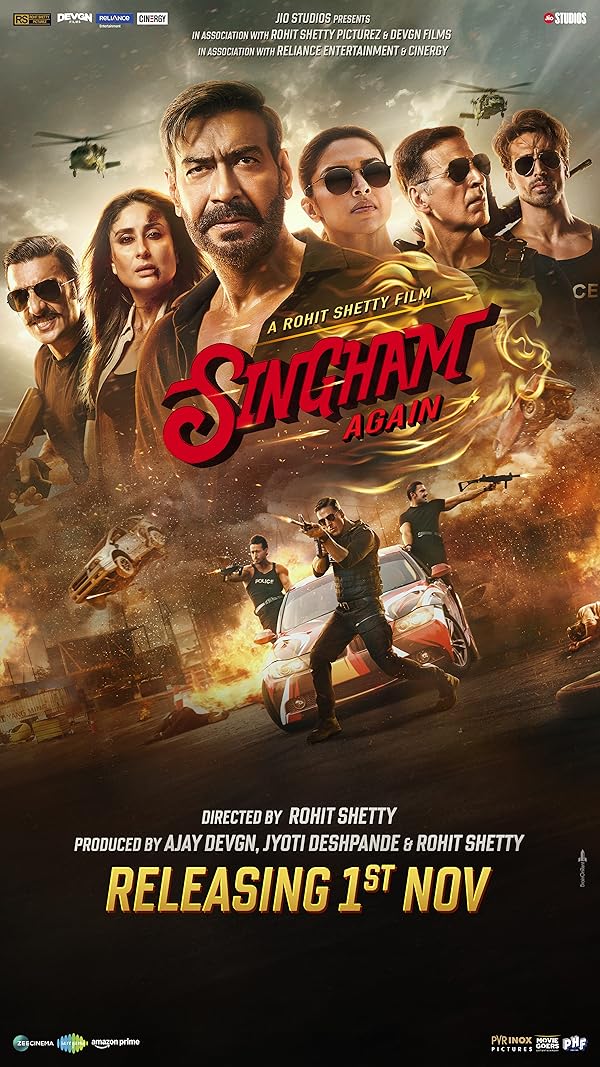 دانلود فیلم دوباره سینگهام Singham Again 2024 با دوبله فارسی