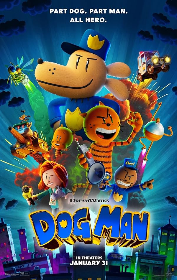 دانلود انیمیشن مرد سگی Dog Man 2025 با دوبله پارسی